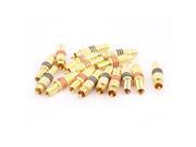 16pcs Solderless Spring Male RCA Jack Plug Audio Coaxial Line Adapter Connector