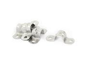 5 Pcs 16mm Diameter Stainless Steel U Shaped Saddle Clamp Tube Pipe Clip