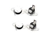 4 Pcs KSD302 Temperature Control Switch Thermostats 250VAC 10A 75 Celsius N.C.