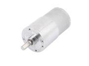 Unique Bargains 6mm Dia Shaft Soldering Pin Gear Box Electric DC Geared Motor 12V 5RPM Speed