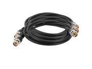 Unique Bargains 3Pcs BNC Male to Male Plug Connector Coaxial RF AV Audio Video Jumper Cable 1.5M
