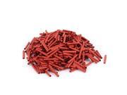 40mm Long Polyolefin Heat Shrink Wrap Tubing Electrical Cable Sleeve Red 500Pcs