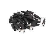 35 Pcs 5.5x2.1mm Male Plug DC Power Cable Connector Adapter Jack Converter Black