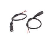2Pcs 2.1x5.5 mm Female Socket Plug DC Power Cable Connector 27cm for CCTV Camera