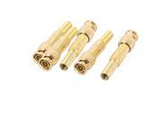 5 Pcs Twist Spring Gold plated BNC Male Plug Adapter Connector for CCTV Camera