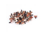 60 Pcs 3 Terminals PCB Mount 2 Position SPDT Right Angle Mini Slide Switch