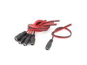 6Pcs 2.1x5.5 mm Female Socket Plug DC Power Cable 27cm for CCTV Security Camera