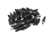50 Pcs DC Plug Cable Power Supply Male Inline Connector Socket 5.5mm x 2.1mm