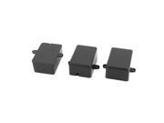 3pcs Plastic Electronic Project Case Junction Box 50 x 35 x 23mm Black