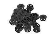 40pcs 22mm Mounted Dia Snap in Cable Hose Bushing Grommet Protector