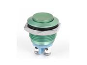 M16 Metal Pushbutton Switch Panel Mount Momentary Type Green Raised Head