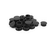 25pcs Plastic 20mm Dia Snap in Type Locking Hole Plugs Button Cover
