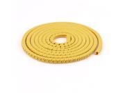 330 Pcs Yellow PVC Letter C Pattern Cable Markers Labels Tags for 2.5mm2 Wire