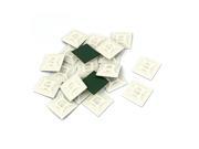 5mm Width Hole Plastic Self Adhesive Wire Tie Mount Bases 20 Pcs