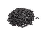 340 pcs 3.5mm Dia Arc Shaped Cable Clamp Wire Fastener Fixing Clip Black