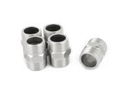 Unique Bargains 3 4BSP to 3 4BSP Male M M Threaded Hex Reducing Bushing Pipe Tube Adapter 5 Pcs