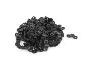 3.5mm Dia Arc Type Cable Clamp Wire Fastener Fixing Clip Black 100pcs