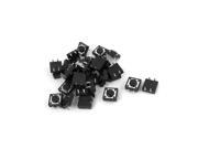 30pcs 12mmx12mmx5mm 4 Terminals Momentary Pushbutton Tact Tactile Micro Switches