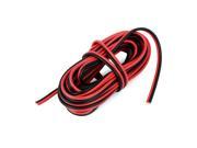 Unique Bargains AC 250V 6.5A 1.5mm2 Electric Cable 2 Cords Wire 6M 20Ft Long Red Black