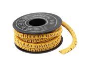 Flexible PVC Number 9 Printed Cable Marker Organize Tag Reel for 2.5mm2 Wire