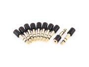 3.5mm Female to 6.35mm Male Stereo Audio Adapter Converter 10Pcs
