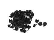 40pcs 6N 4 Black Nylon Strain Relief Bushing Wire Protector Clip for 7.6mm Cord