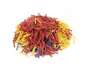 Unique Bargains 1200Pcs 2.5mm 2 1 Heat Shrink Tube Sleeving Wrap Wire Kit Red Yellow Blue