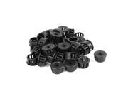 40pcs 16mm Mounted Dia Snap in Cable Hose Bushing Grommet Protector