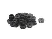 Cable Hose 19mm Mount Dia Snap in Webbed Bushing Harness Grommet Protector 26pcs