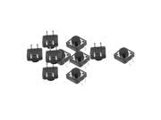 10 Pcs 4 Terminals Round Push Button Momentary Tact Switch 12mmx12mmx7mm