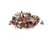 90 Pcs 3 Terminals PCB Mount 2 Position SPDT Right Angle Mini Slide Switch