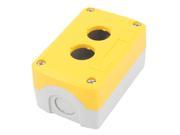 Waterproof 2 Button 22mm Dia. Hole Sealed Push Button Switch Control Station Box