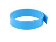 6.6ft 17mm Flat 11mm Dia PVC Heat Shrink Tubing Blue for 1 x AAA Battery Pack