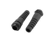 2Pcs Waterproof Adjustable PG9 4 8mm Spiral Cables Gland Black