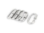 Unique Bargains 5 Pcs 8mm Quick Link Chain Fastener Hook Stainless Steel Joint Easy Clip Clamp