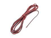 22AWG Indoor Outdoor PVC Insulated Electrical Wire Cable Black Red 4 Meters