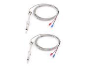 Compression Spring K Type Thermocouple Probe Wire Lead 0 400C 3 Meter 2pcs