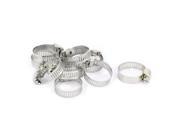 10 Pcs Adjustable 16mm 25mm Cable Tight Clamp Pipe Coolant Hose Fitting Clip
