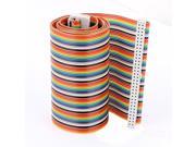 66cm Length 2.54mm Pitch 64P 64 Way F F Rainbow IDC Flat Ribbon Cable Connector