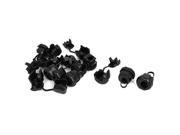 6N 4 Electric Cable Wire Protection Strain Relief Bushing Grommet Black 14Pcs