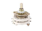 KCZ 2 Pole 8 Throw 6mm Shaft Band Channel Rotary Switch Selector w Cap