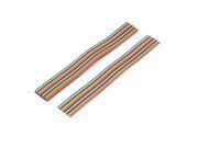 6 Pcs 200mm Long 20 Pin Rainbow Color Flat Ribbon Cable IDC Wire for