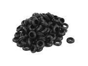 101 Pcs Black Rubber Cable Protector Wiring Grommets Gasket Ring