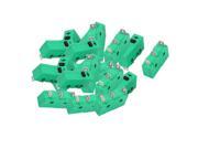 20Pcs AC125V 250V 5A 3 Terminals SPDT Momentary Control Micro Limit Switch Green