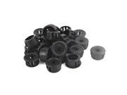 Cable Hose 16mm Mount Dia Snap in Webbed Bushing Harness Grommet Protector 25Pcs
