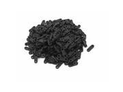 300 Pcs Cable Clamp Saddle Wire Tie Mount Screw Fixed Base Fastener Black