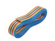 2.8M 9.19ft 16 pin Color Rainbow Ribbon IDC Cable Wire Rainbow Cable