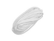 8M Length 3mm Inner Dia PVC Tube Sleeve White for Wire Marking Printing Machine
