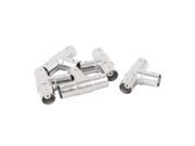 5Pcs BNC Female to Double BNC Female Plug T Shape Adapter Connector Silver Tone