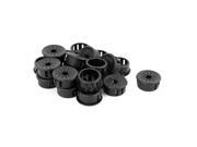 Cable Hose 22mm Mount Dia Snap in Webbed Bushing Harness Grommet Protector 20Pcs